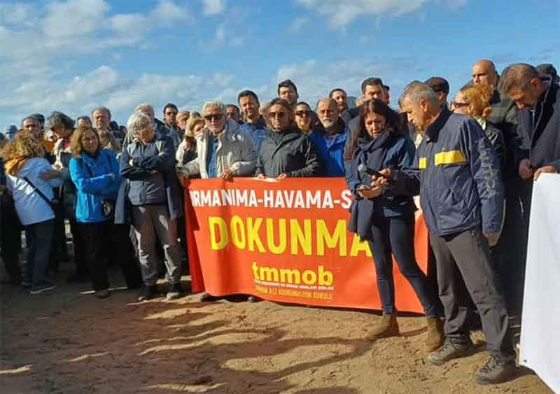 Sahil Güvenlik Limanı Projesi protesto edildi