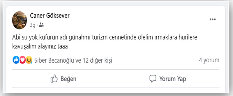 Caner Göksever su isyanı