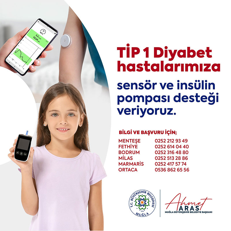 Tip 1 diyabet hastalarına destek