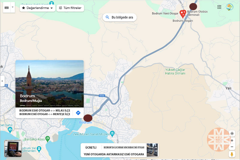 Bodrum, eski - yeni otogar güzegah - 48 Haber Ajansı